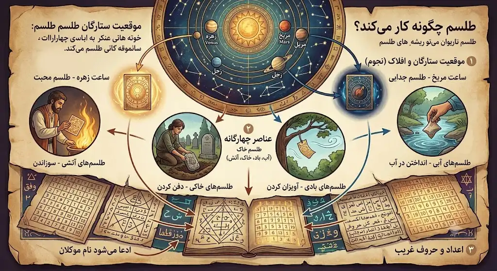 طلسم چگونه کار می‌کند؟